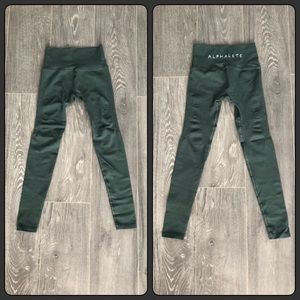 Alphalete Army Green Urban Choc Halo Leggings